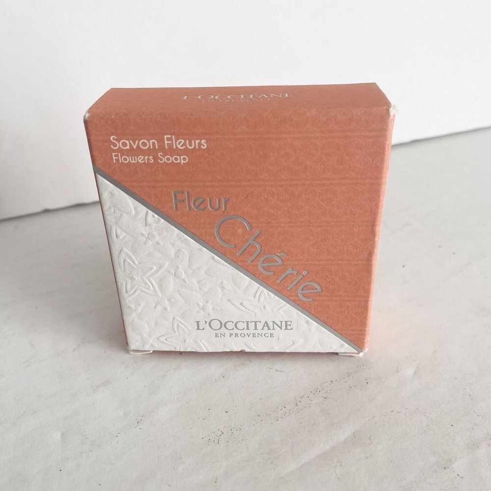 L'occitane Fleur‎ Cherie Savon Fleurs Flowers Bar Soap Made In France 75g